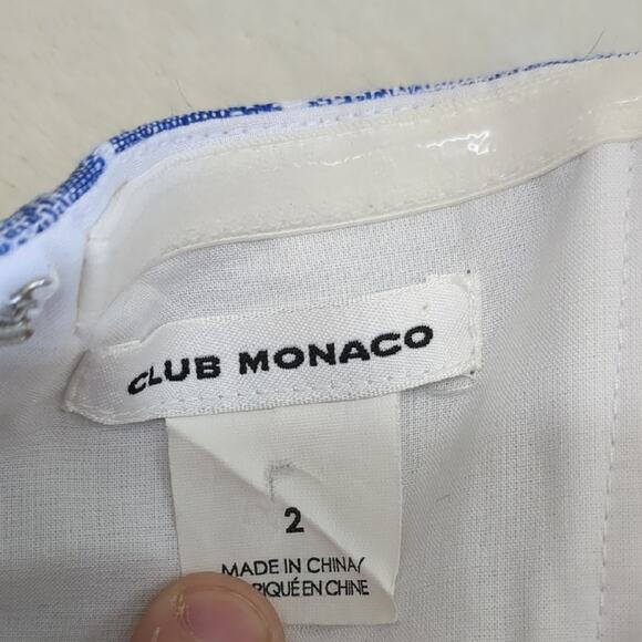 Club‎ Monaco Blue and White Striped Jumpsuit size 2 - Picture 2 of 4